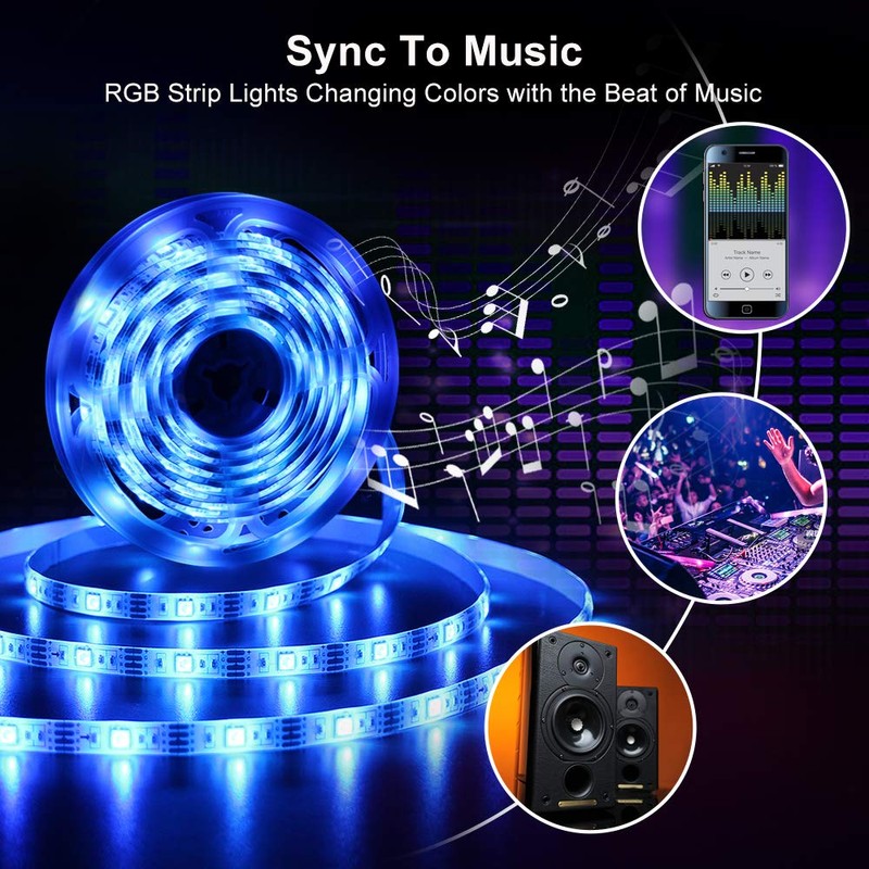 Hually LED Strip 3 Metres, USB, Waterproof, RGB with Remote