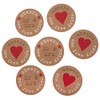 Neviti Just My Type Drinks Tokens, Craft Paper, 4.5 x