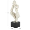 Deco 79 Polystone People Decorative Sculpture Crouching Home Decor Statue