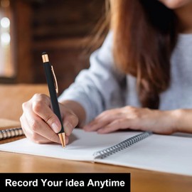 FWHFNB Pack of 10 High-Quality Ergonomic Ballpoint Pens with Touchpen, 2-in-1 Ballpoint Pen, Non-Slip Grip Zone Ballpoint Pen, Metal Ballpoint Pen Set, for Office, Graduation Gift (Gold)