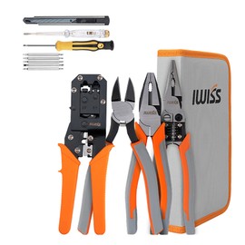 Multipurpose Tool Set, Professional Electrician Tool Set, Adapts to 6-pin and 8-pin Rj45 Jacks, Perfect for Home Maintenance, Electrical Repair, and Network Wiring