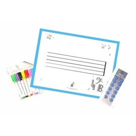Toccata Method® Musical Music Magnetic Dry Erase Board Single Staff