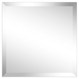 Empire Art Direct Modern Frameless Wall Mirror, 1" Beveled Mirror, Ready to Hang for Bathroom, Vanity, Bedroom, 24" x 24", Square