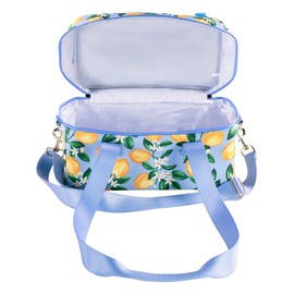 Draper James Picnic Cooler, Large Capacity Insulated Cooler Bag for Picnics, Beach, Pool, and Outdoor Adventures, Lemons