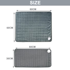 Electric Heating Pads,Heated Pad for Back Pain Muscle Pain Relieve,6 Heat Level Settings-Auto Shut Off,Machine Washable (Dark Grey, 24"X20")