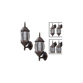 Canarm IOL73TORB Outdoor Lantern Twin Pack, Oil Rubbed Bronze