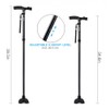 Self Standing Folding Walking Cane Lightweight Walking Stick with LED