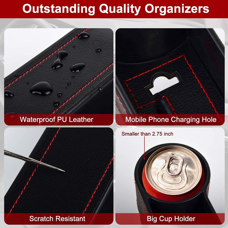 MORDEN MS 2 Pack Car Seat Gap Filler Organizer, Automotive