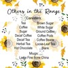 Purely Home Yellow Sunflowers Decaf Coffee Storage Canister - White