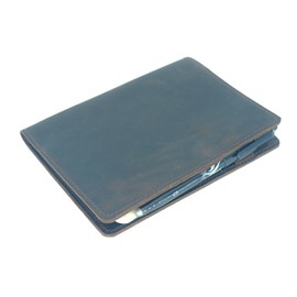 JJNUSA Leather Cover Compatible With Rite in the Rain Spiral Notebooks Bound Spiral Notebook Leather Cover for Bound Notebook Cover 4"x 6", Dark Brown