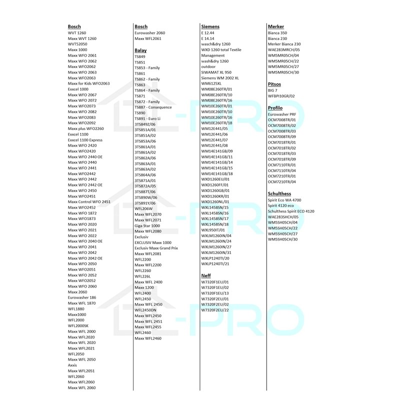 DL-pro Door handle suitable for Bosch Siemens Neff Constructa handle