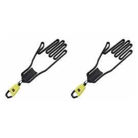 urban field Glove Hanger, Golf Glove Hanger, Caddy Bag, Mounting, Holder, Glove Hanger, Dry, Anti-deformation, Set of 2 (Yellow)