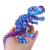 YNTOXIN Small 4PCS 6" 3D Printed Dinosaur, Articulated Dinosaur Fidget