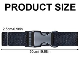 ZYBHMJE 3 Pcs Child Locks for Kitchen Cupboards Child Safety Cupboard Locks Baby Proofing Adjustable Straps for Two-Door Cabinets Fridge