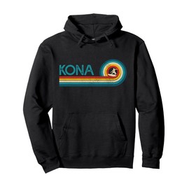 Kona Hawaii Vintage Surfer Souvenir Surf Pullover Hoodie