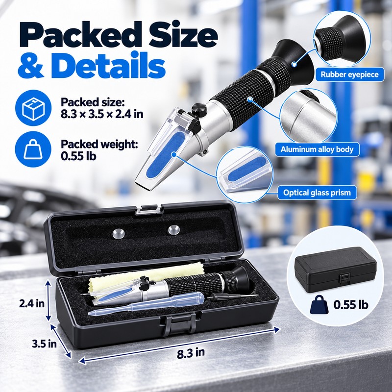 4-in-1 Automotive Antifreeze Refractometer for Car Fluid Testing – ATC