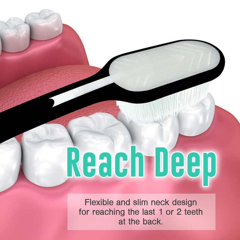 ACASSA, Super Soft Toothbrush, Nano Toothbrush, Micro Toothbrush, 20000 Bristle,