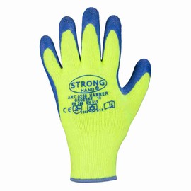 Harrer 12 Pairs of Work Gloves for Cold Days – Cold Protection Stronghand Yellow/Blue