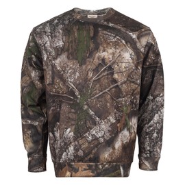 Bell Rangers Realtree Apx Camouflage Fleece Crewneck Sweatshirt Unisex Adult Cotton Blend Hunting Clothes (US, Alpha, 3X-Large, Regular, Regular, Realtree Apx)