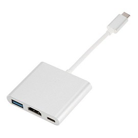 iFormosa USB-C Digital AV Multiport Adapter HDMI 4K USB 3.0 Silver IF-USBCTOMU-SV