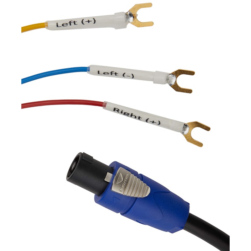 REL/MJ Acoustics 3 Wire Sub Speaker Cable Neutrik Speakon to