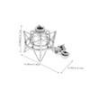 VICASKY Adjustable Microphone Shock Mount Stand for Condenser Mic Plastic
