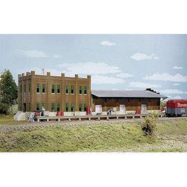 Walthers Cornerstone HO Scale Model Water Street Freight Term Structure Kit