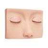 Lash Mannequin Head with 3 Pairs Replaceable Eyelid Silicone Eyelash