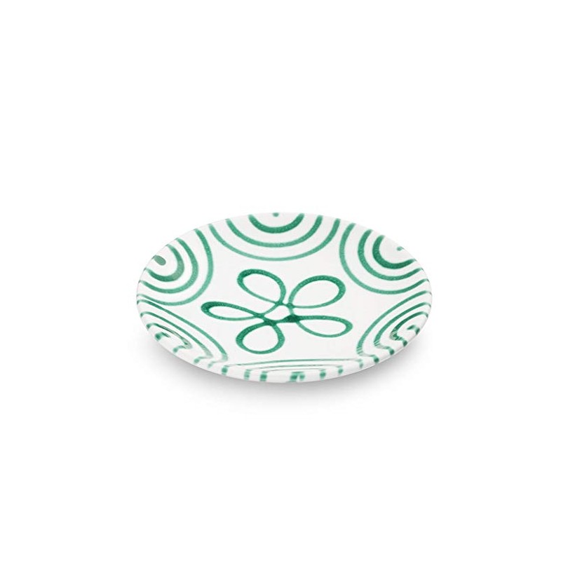 GMUNDNER KERAMIK 0100TUCU15 Saucer Green-Flamed Diameter 15 cm