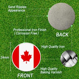Golf Ball Markers Assorted Patterns Flag Fits All Magnetic Golf Hat Clips Value 10 Pack, Alloy Soft Enamel Technique Marker for Golf Gloves Divot Tools Marks(Type 4)
