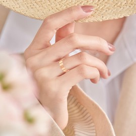 Thumb Rings 925 Sterling Silver Rose Gold Plated Adjustable Open Rings Christian Jewellry Gift for Women Girls