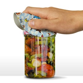 Butterflies in the Blue Sky Pattern Round Rubber Non-Slip Jar Gripper Lid Opener
