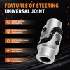 3/4" -30 Spline X 3/4" DD Chrome Steering Universal Joint