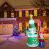 1.8m Dwarf and Christmas Tree Inflatable Decoration IP44 Christmas Outdoor