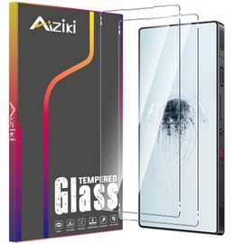 Aiziki (2 Pack Designed for Red Magic 10 Pro/Magic 10 pro+ Screen Protector, 9H Hardness Tempered Glass, Ultra Resistant, Shatterproof, Bubble Free for RedMagic 10 Pro Screen Protector