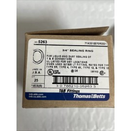 T&B THOMAS&BETTS CAT NO: 5263 3/4" SEALING RING (25PK)
