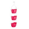 Premier Housewares 1601487 3-Tier Hot Pink Hanging Organiser Small Storage