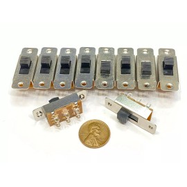endlessparts 10 x slide switch toggle SS-22I 6 pin toggle 2p2t metal PCB G4