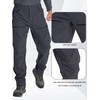 Mens Winter Hiking Snow Pants, Fleece Lined Waterproof Insulated Men's
