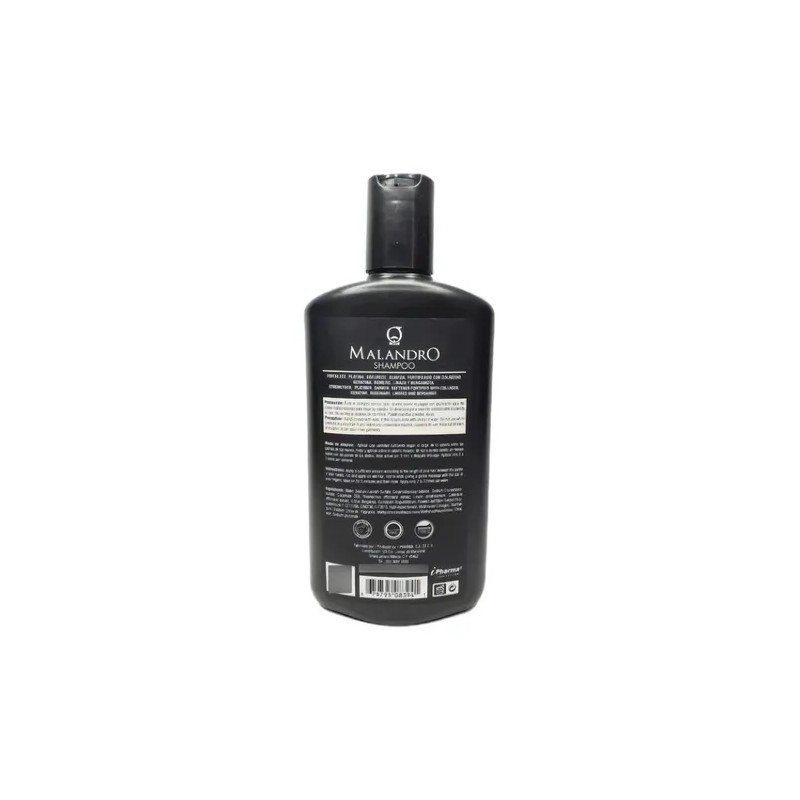 Malandro Shampoo Premium 450 Ml Bergamota, Colgeno, Romero