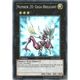 YU-GI-OH! - Number 20: Giga-Brilliant (PHSW-EN042) - Photon Shockwave - Unlimited Edition - Super Rare