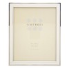 Sixtrees Abbey White 2-103-80 Polished Silver photo frame with lacquered
