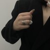 LUOFENG Finger,Retro Hollow Knuckle Rings Fashion Punk Joint Finger Statement