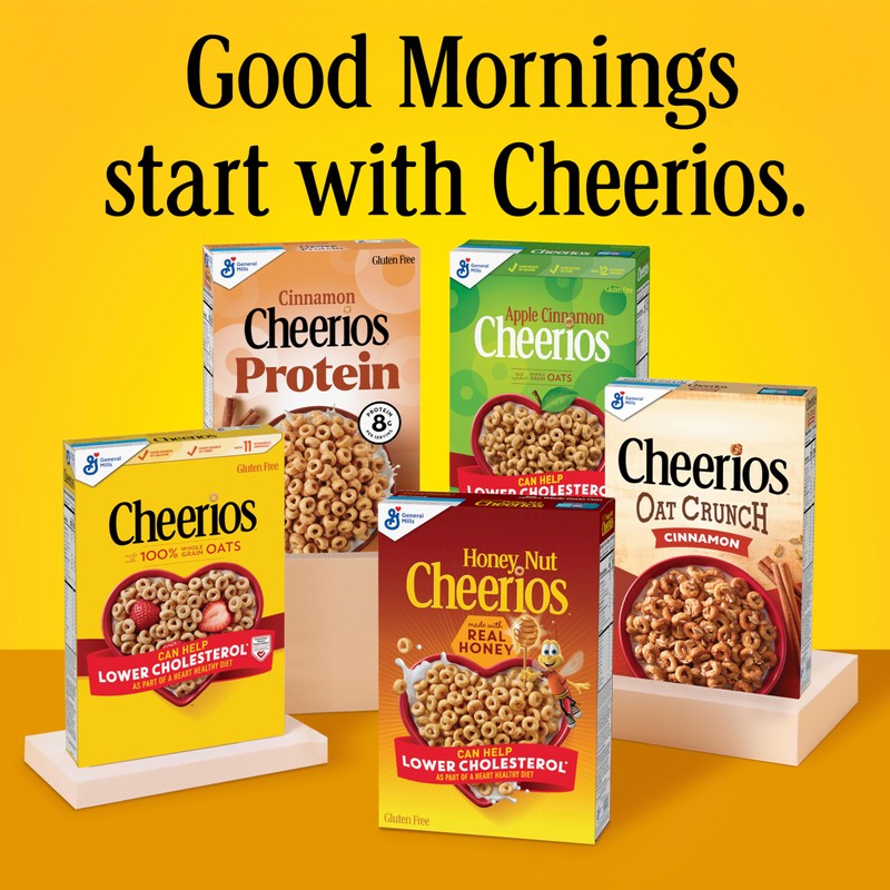 Strawberry Banana Cheerios, Heart Healthy Gluten Free Breakfast Cereal, Made
