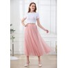 Tulle Skirts for Women, Elastic High Waist A Line Basic