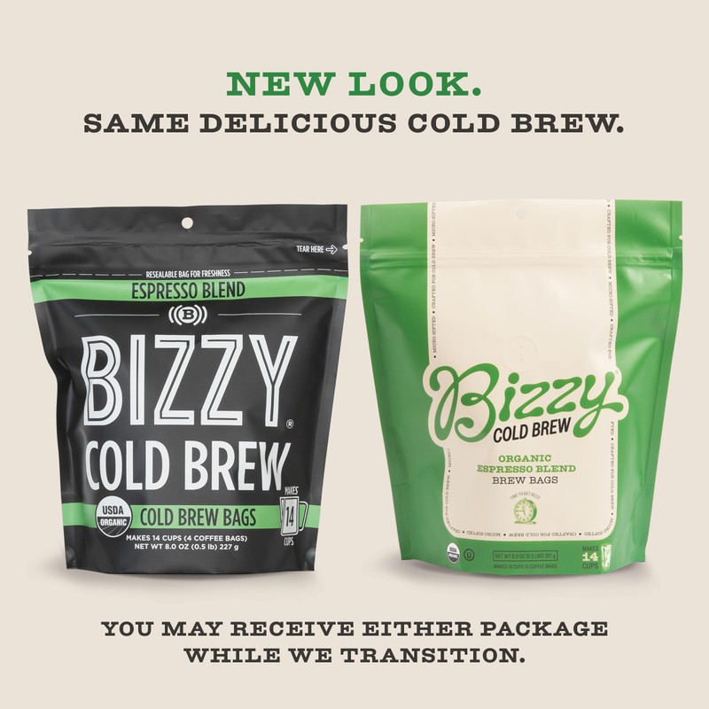 Bizzy Organic Cold Brew Coffee | Espresso Blend | Coarse