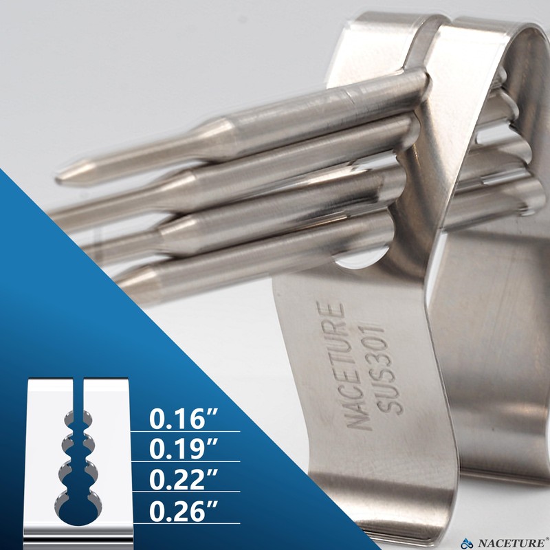 Temp Probe Clip 6 Pack - Four Holes Grill Temperature
