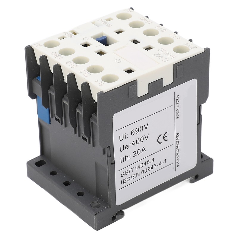 AC Contactor High Sensitivity Industrial Electric Thickened Silver Point Contacts