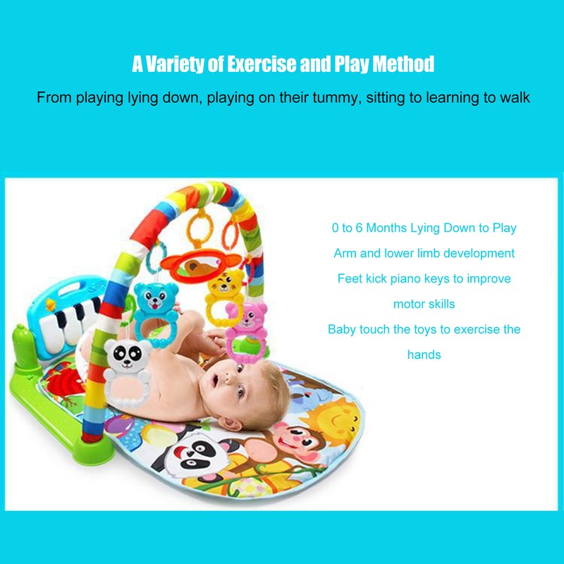 Baby Kick Play Piano Soft Skin Friendly Educational Removable Infant