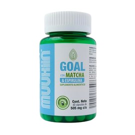 Goal Suplemento con Matcha y Espirulina, 60 Cápsulas  Soporte al Metabolismo y Bienestar Integral  505mg cu  Extractos estandarizados  Combinación... 